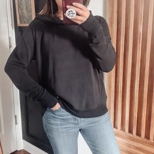 Athleta Criss across Hooded Pullover Sweatshirt Modal. M